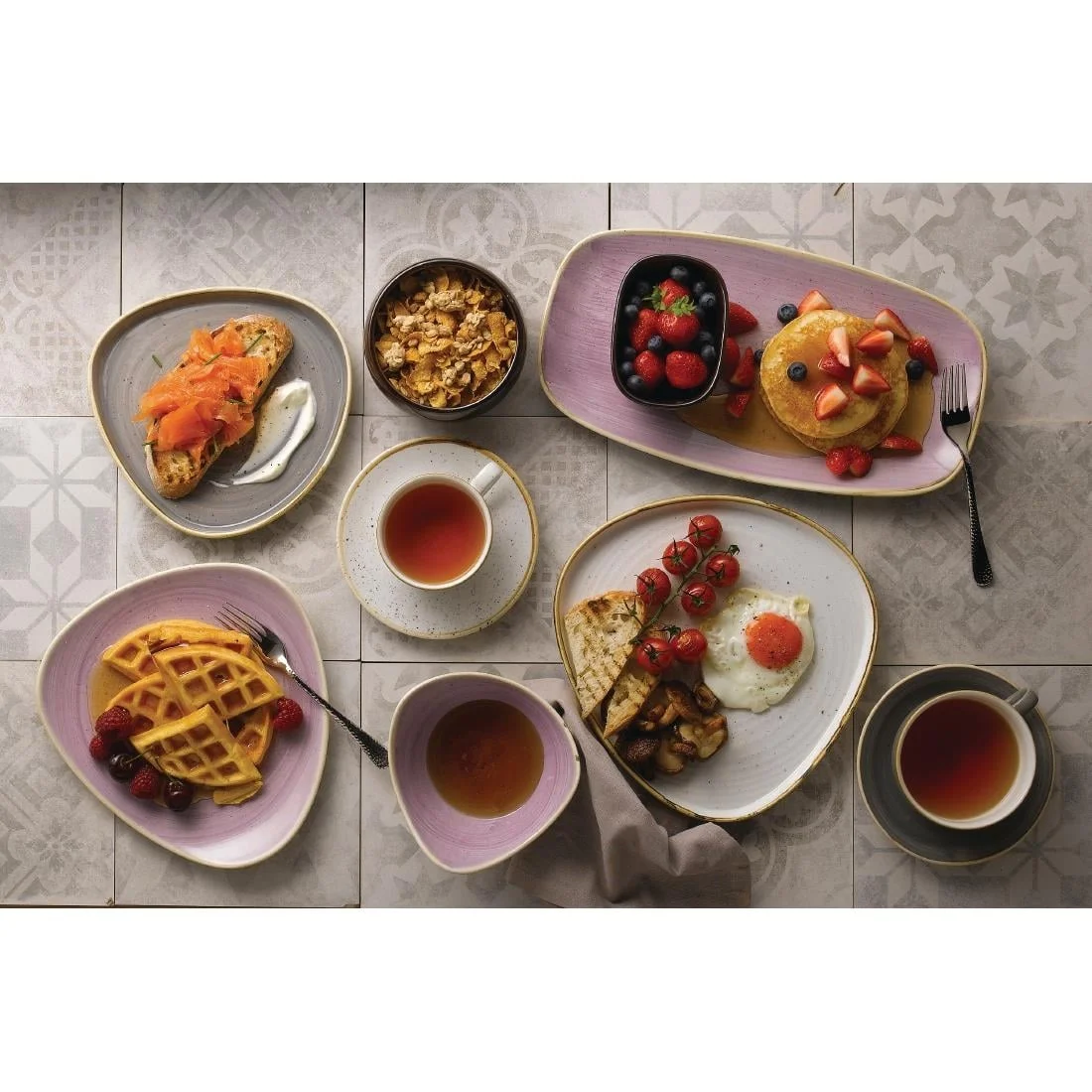 Churchill Stonecast Lavender Lotus Bowls 152mm (12 Pack) - Image 3
