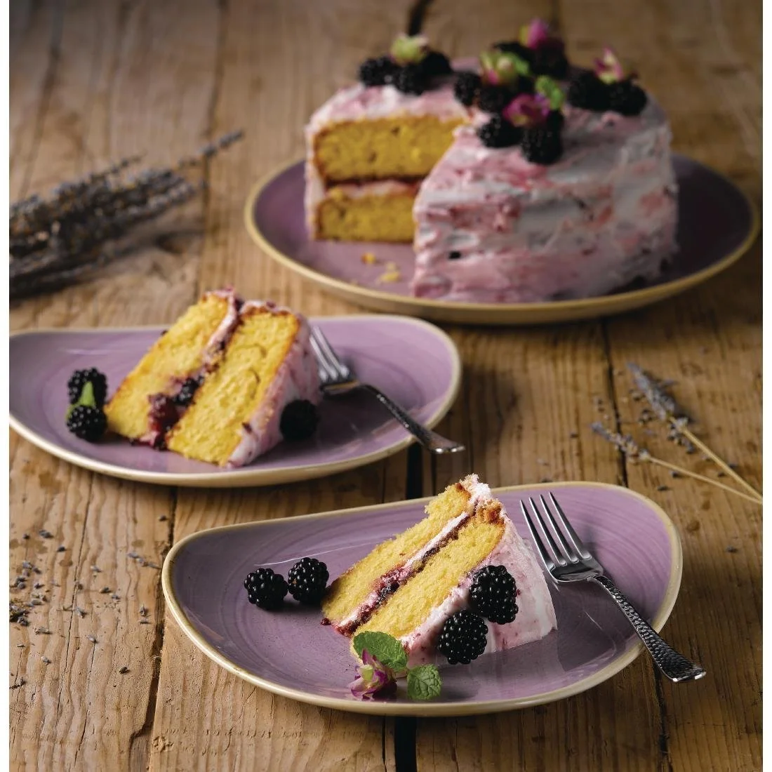 Churchill Stonecast Lavender Lotus Plates 228mm (12 Pack) - Image 4