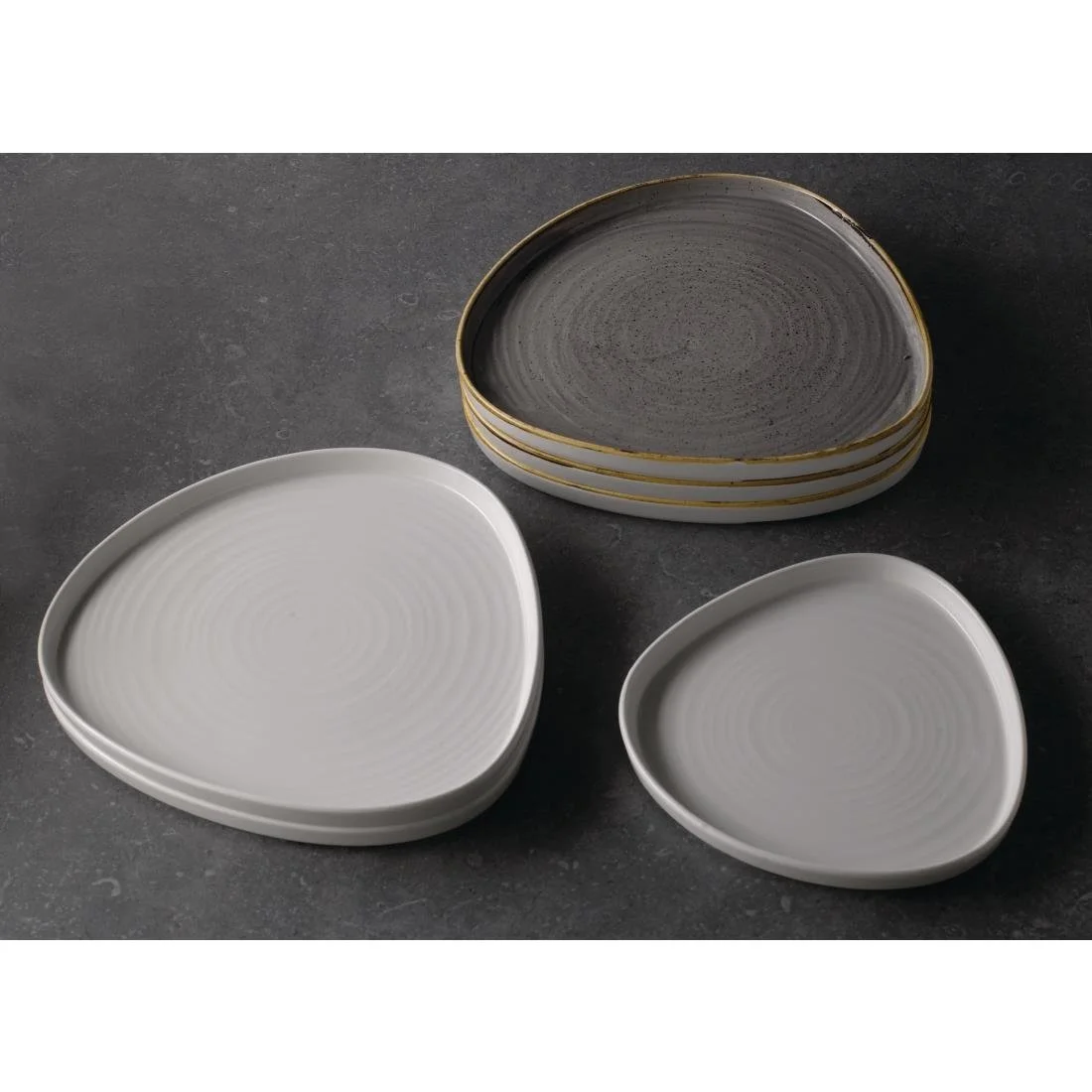Churchill Stonecast Triangle Walled Chefs Plates 200mm (6 Pack) - Image 5