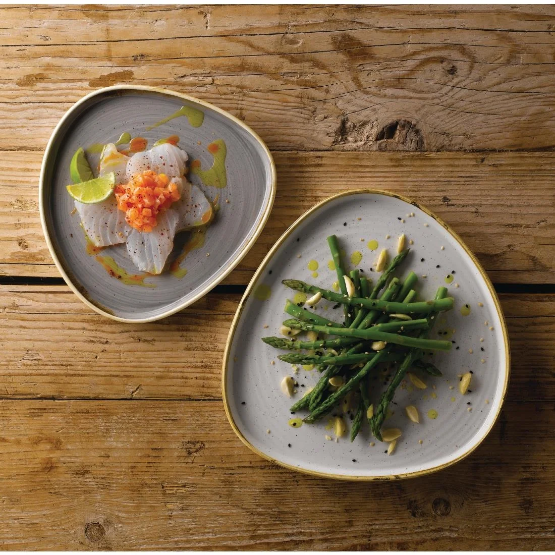 Churchill Stonecast Barley White Triangle Walled Chefs Plates 260mm (6 Pack) - Image 7