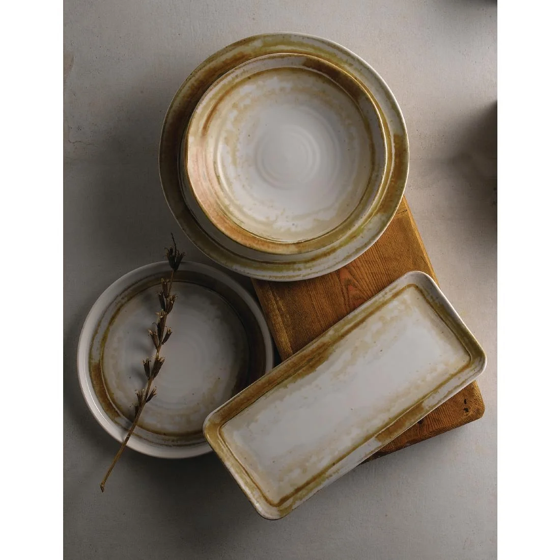 Dudson Finca Sandstone Organic Coupe Plates 290mm (12 Pack) - Image 4