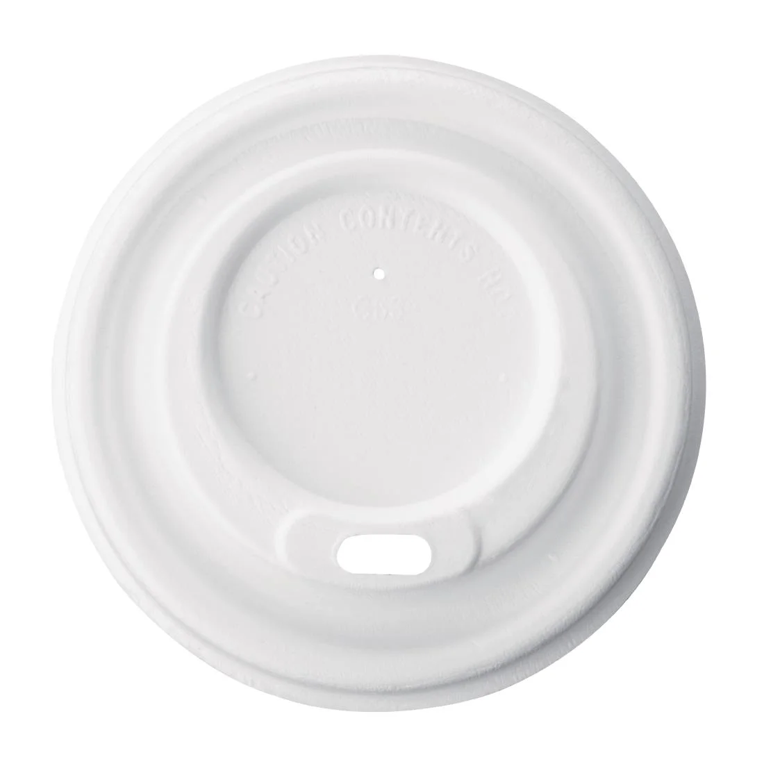 Fiesta Compostable Bagasse Coffee Cup Lids 225ml / 8oz (Pack of 1000) - Image 1