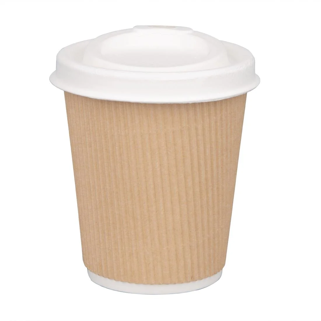 Fiesta Compostable Bagasse Coffee Cup Lids 225ml / 8oz (Pack of 1000) - Image 4