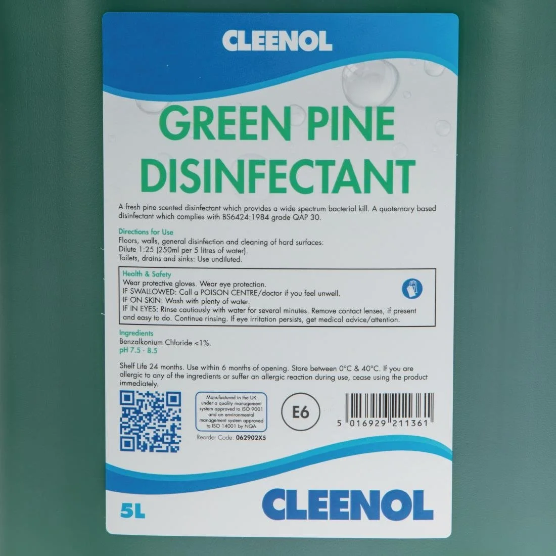 Cleenol Green Pine Disinfectant 5Ltr (2 Pack) - Image 4