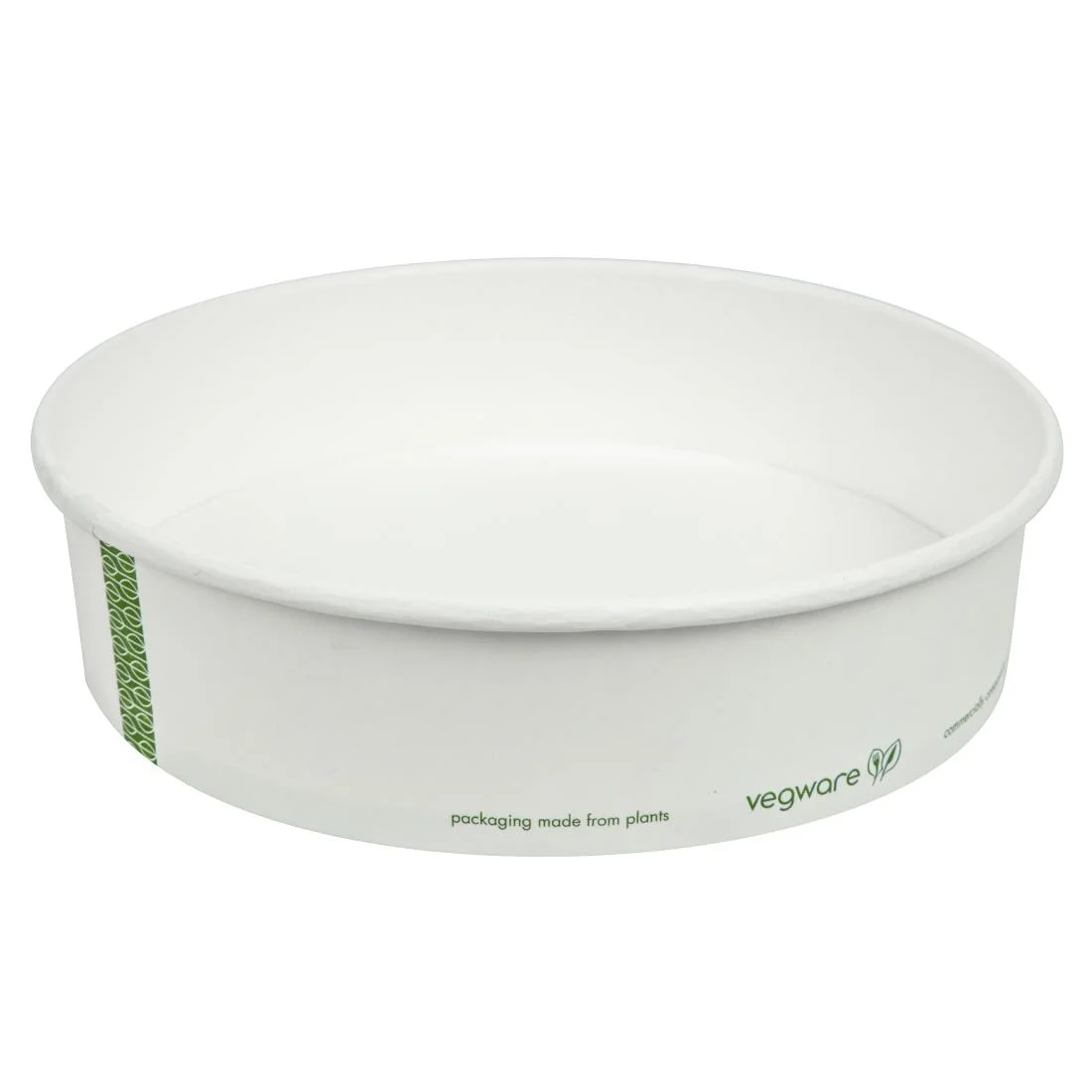 Vegware 185-Series Compostable Bon Appetit Wide PLA-lined Paper Food Bowls 26oz (Pack of 300)
