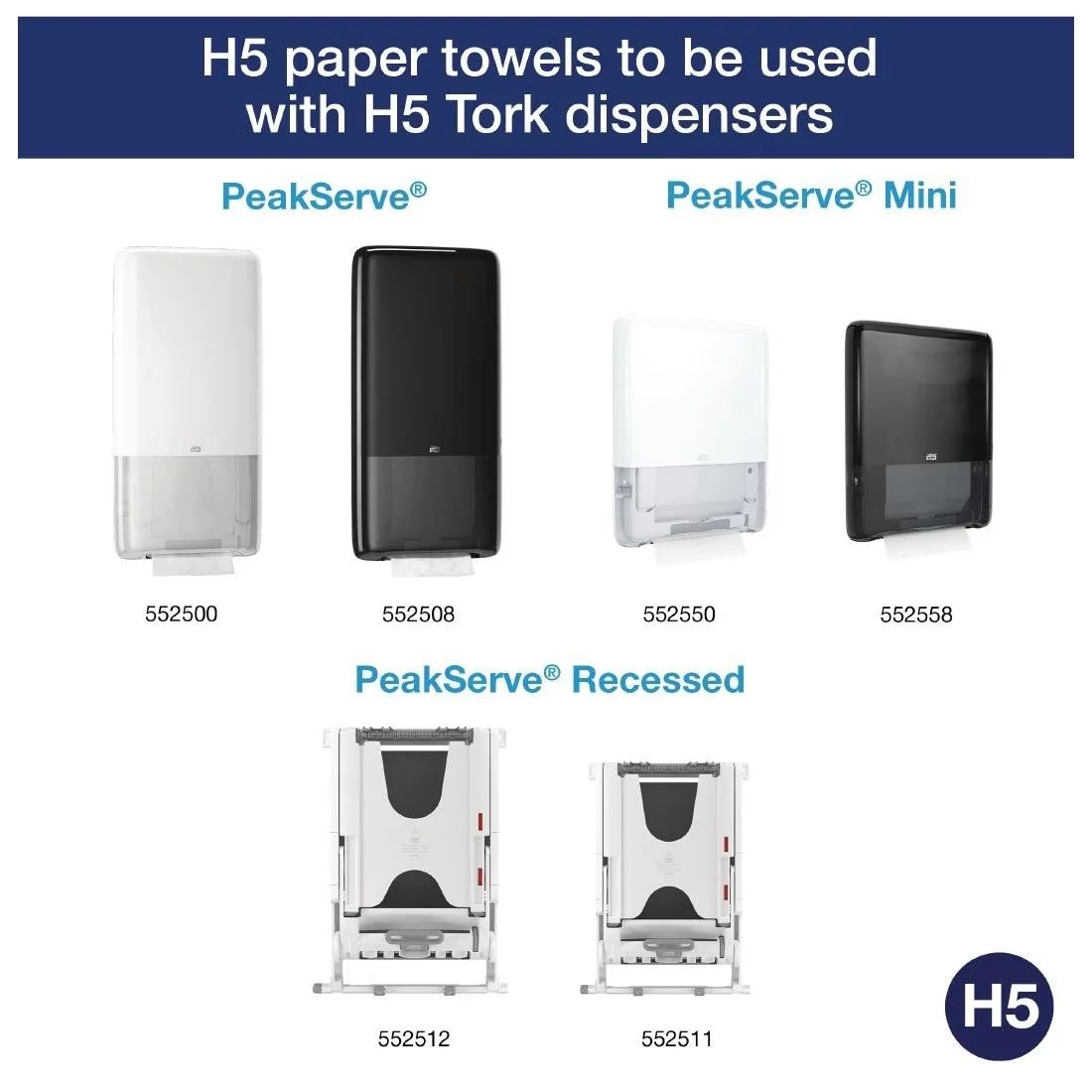 Tork PeakServe Continuous Paper Hand Towels White H5 (12 Pack) - Image 5