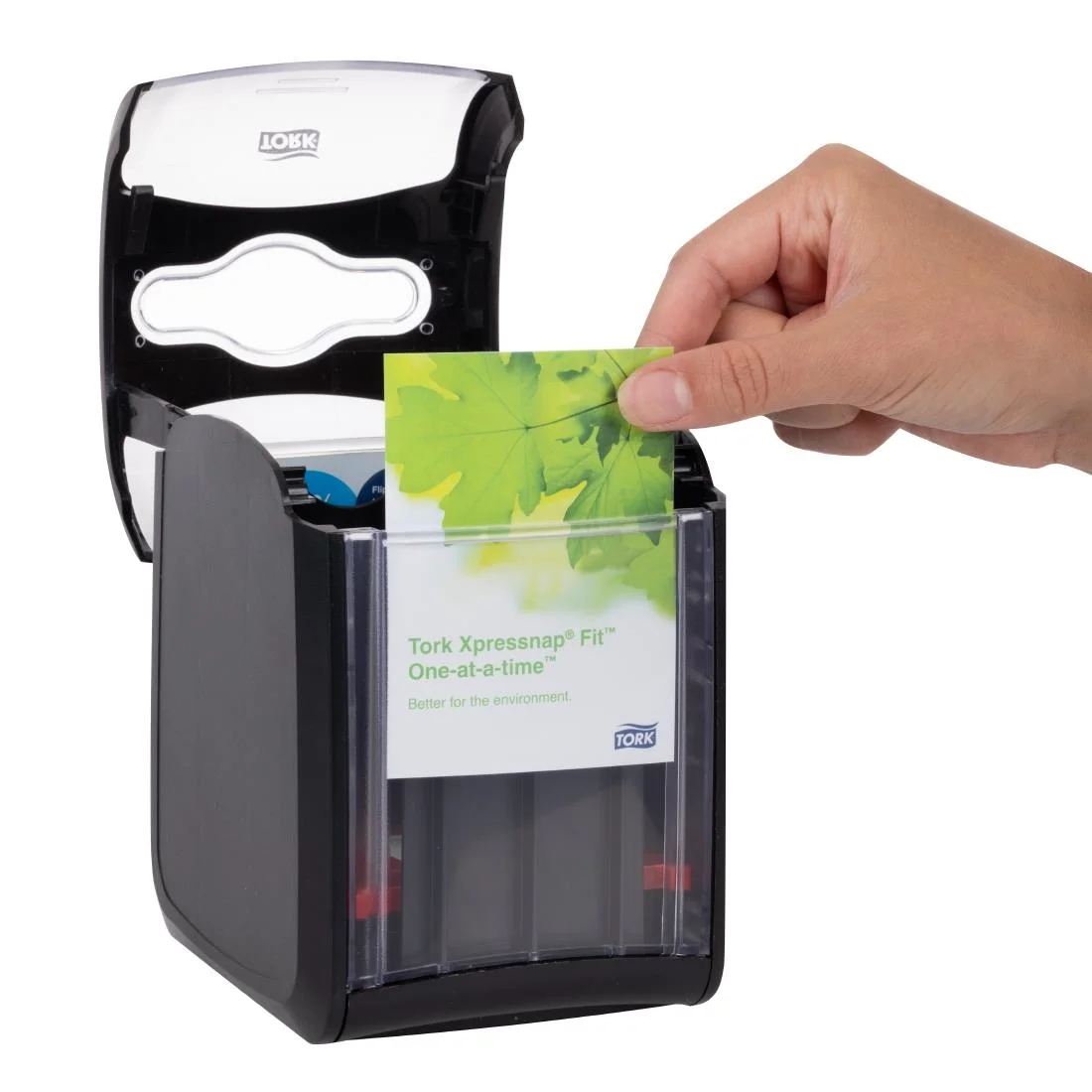 Tork Xpressnap Fit Tabletop Napkin Dispenser Black N14 - Image 6