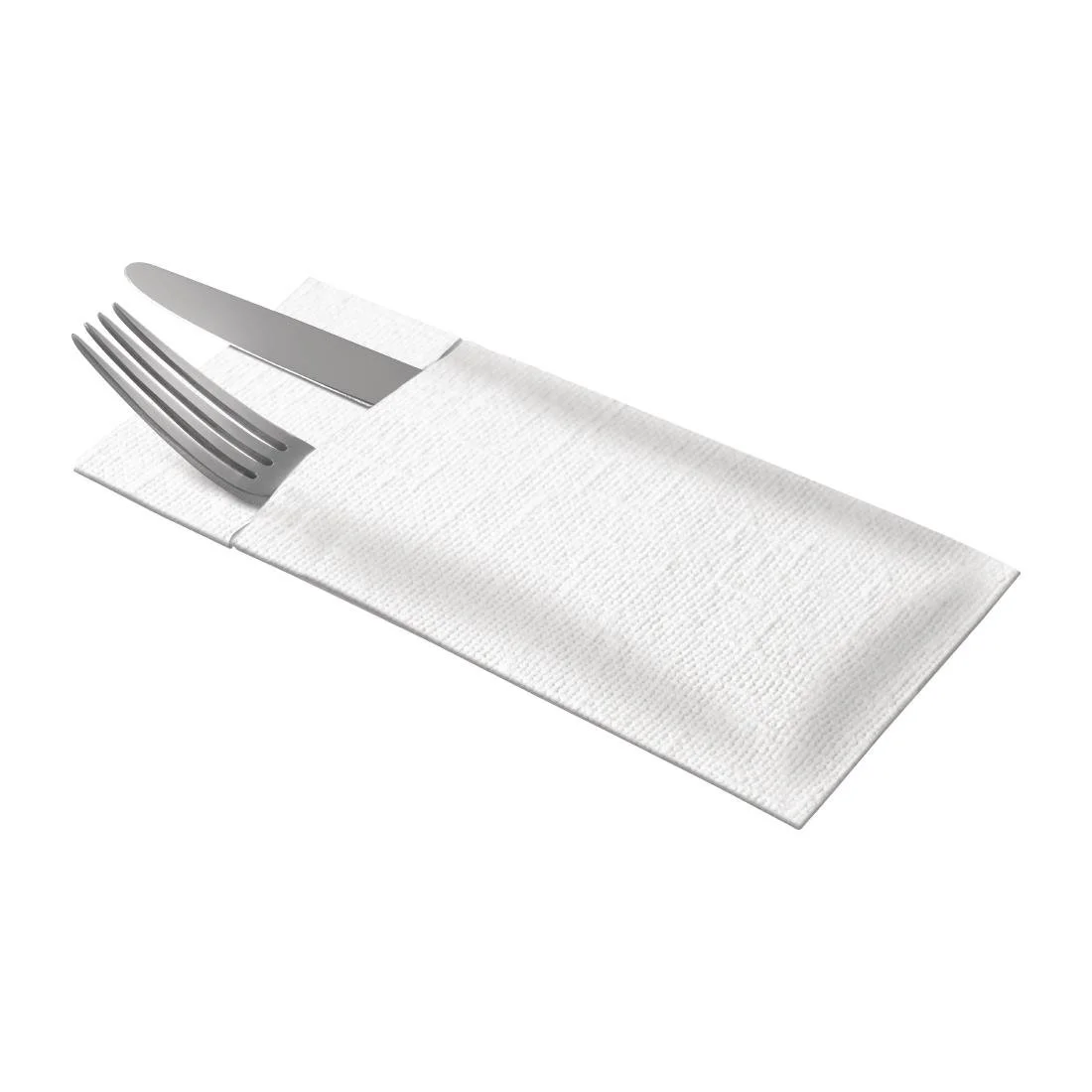 Tork LinStyle Cutlery Bag Napkins White (12 Pack) - Image 3