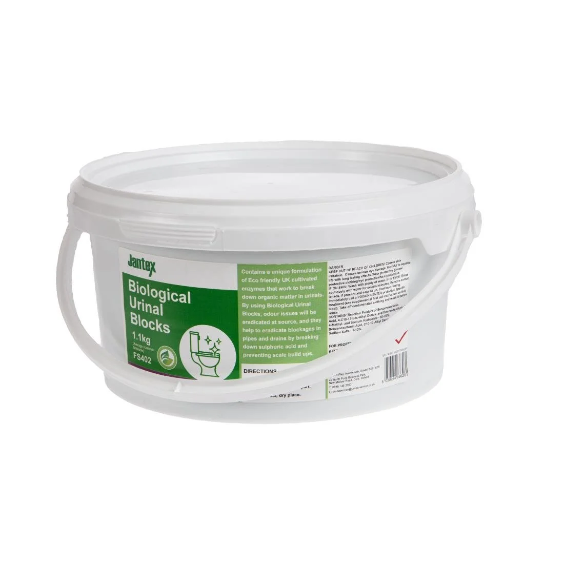 Jantex Green Biological Urinal Blocks 1.1kg - Image 1