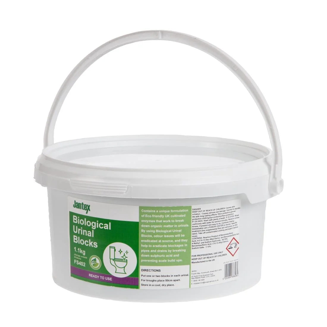 Jantex Green Biological Urinal Blocks 1.1kg - Image 2