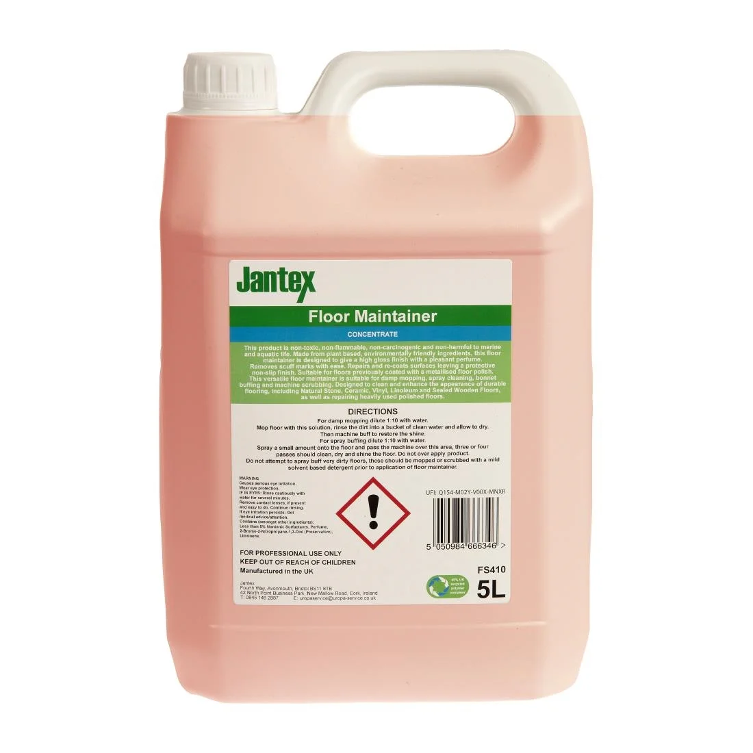 Jantex Green Floor Maintainer Concentrate 5Ltr - Image 3