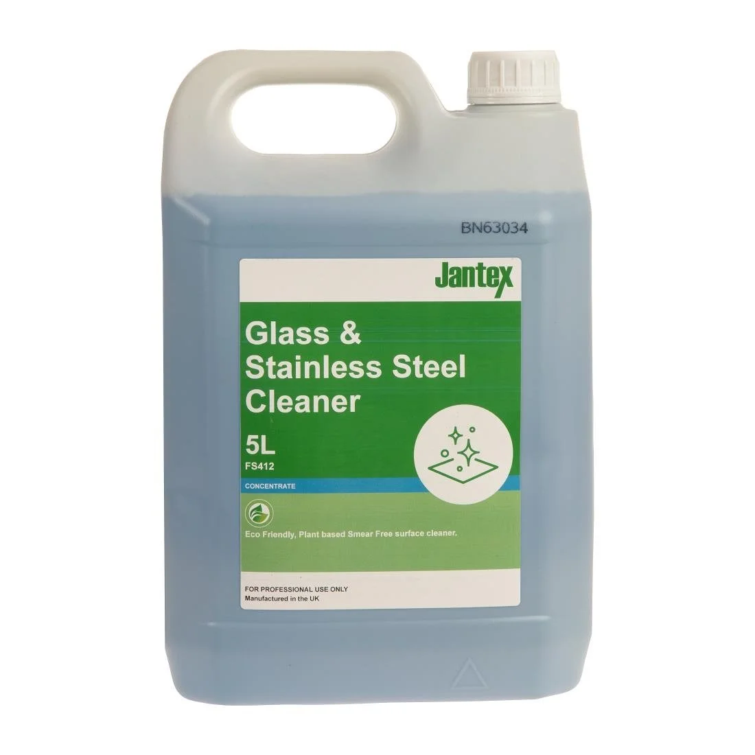 Jantex Green Glass and Stainless Steel Cleaner Concentrate 5Ltr - Image 1