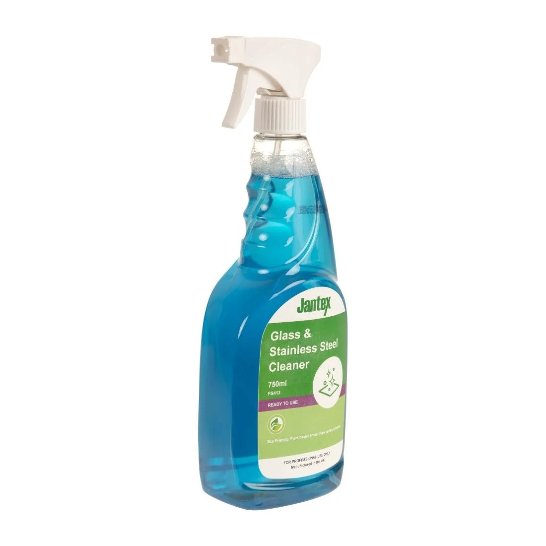Jantex Green Glass and Stainless Steel Cleaner Ready To Use 750ml - Image 2