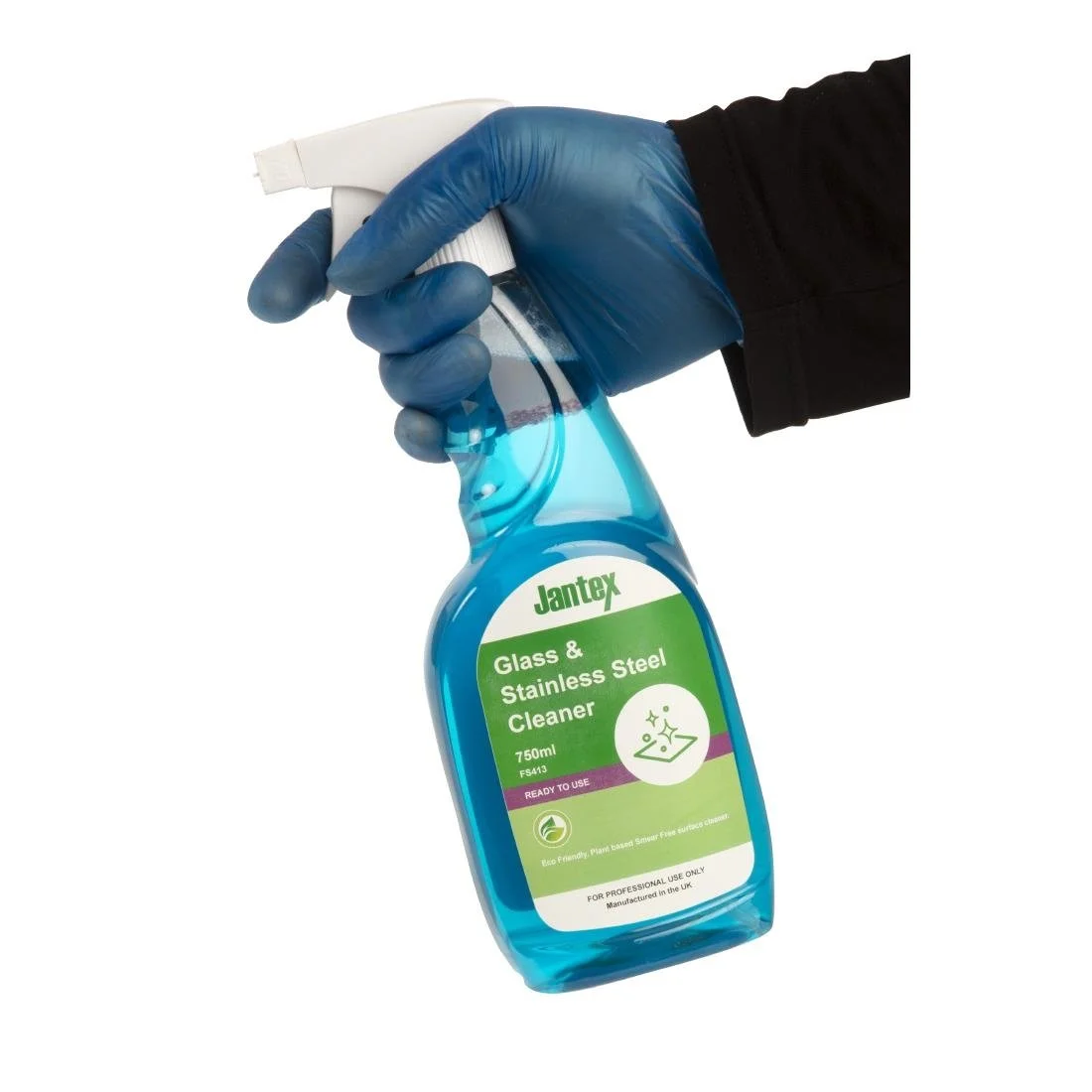 Jantex Green Glass and Stainless Steel Cleaner Ready To Use 750ml - Image 4