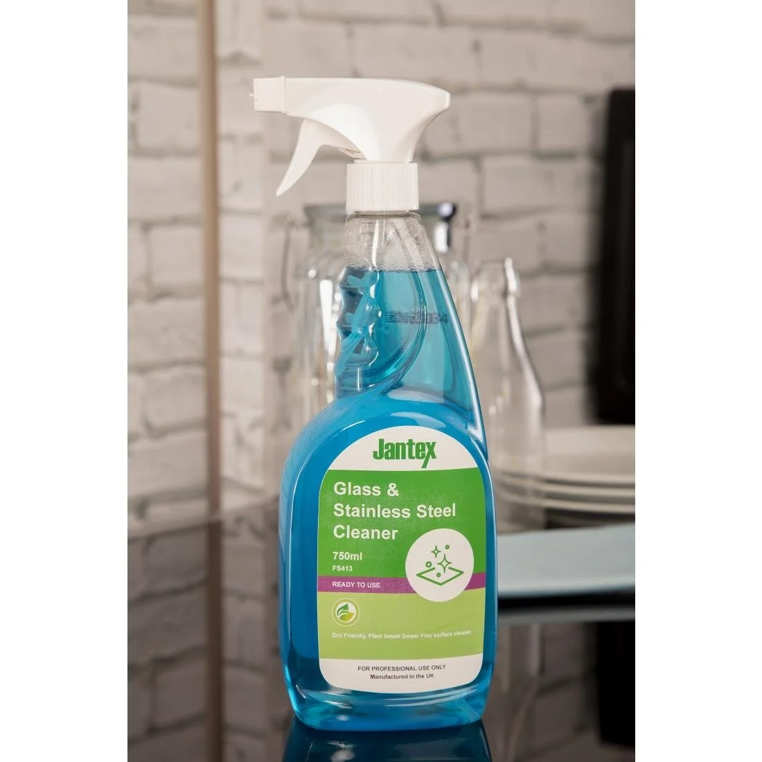 Jantex Green Glass and Stainless Steel Cleaner Ready To Use 750ml - Image 5
