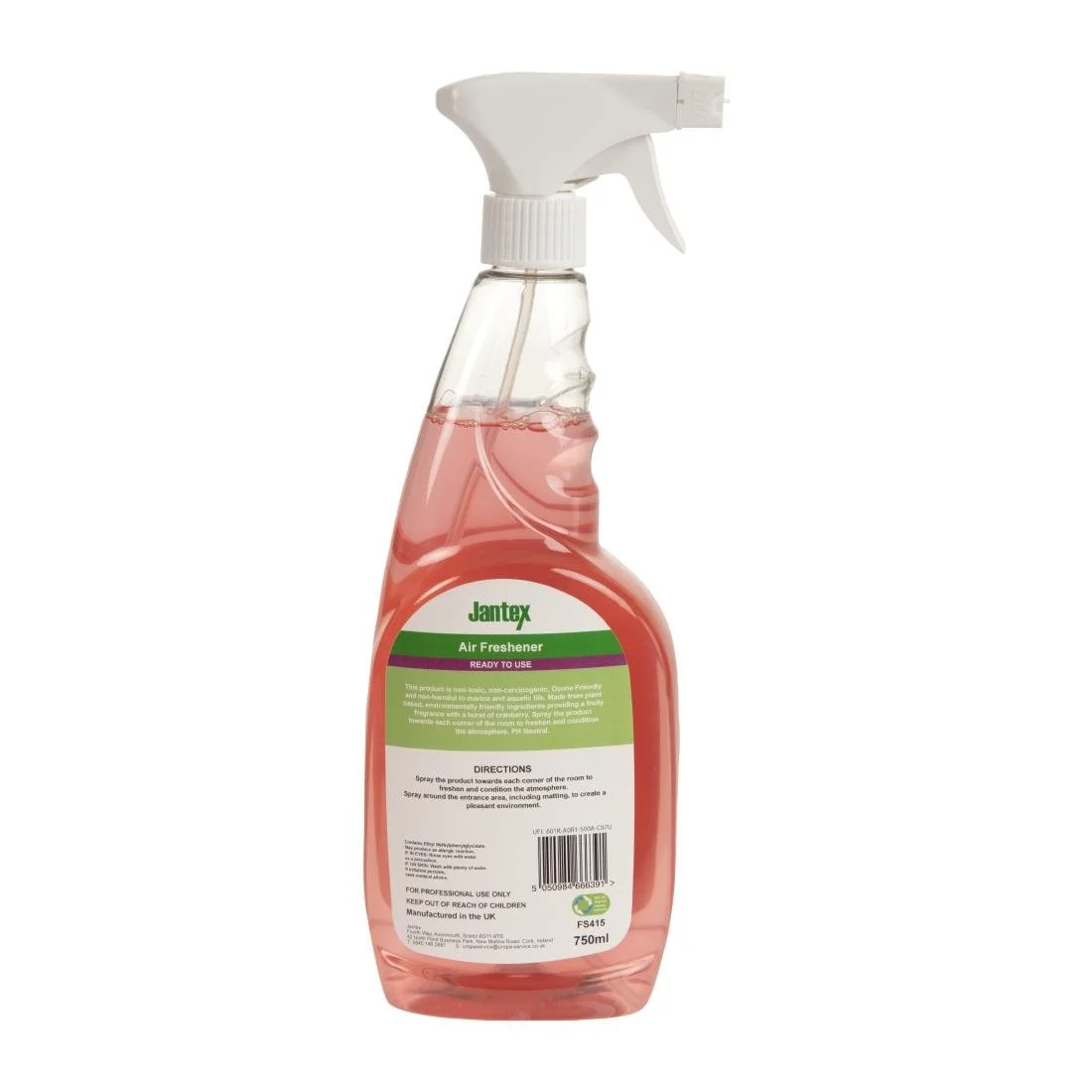 Jantex Green Air Freshener Cranberry Ready To Use 750ml - Image 3