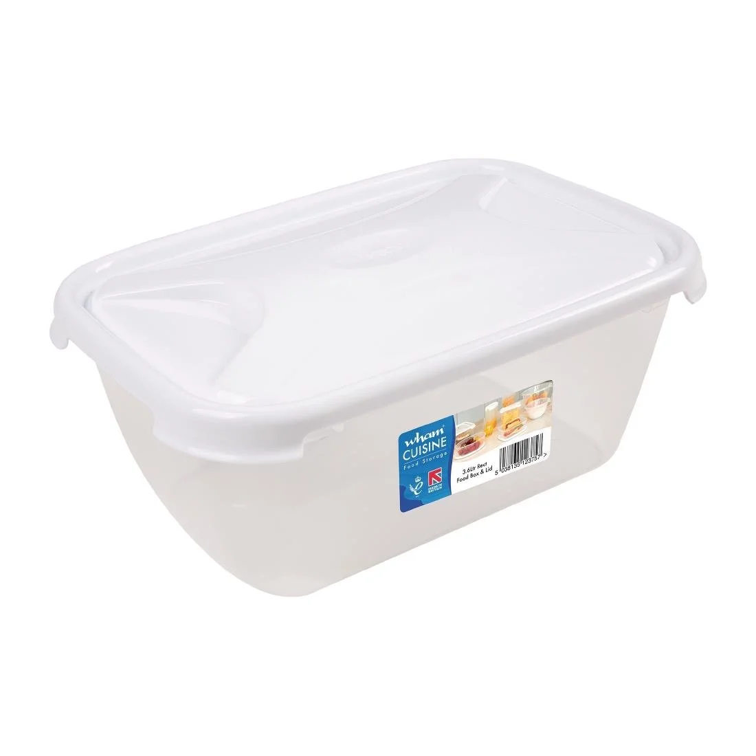 Wham Cuisine Polypropylene Rectangular Food Storage Box Container 3.6ltr - Image 1
