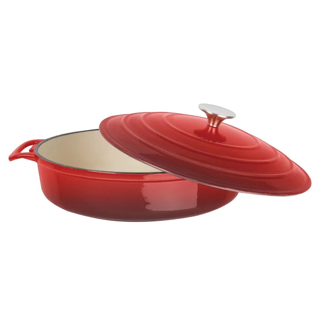 Vogue Round Sauté Pan Red 28cm - Image 2