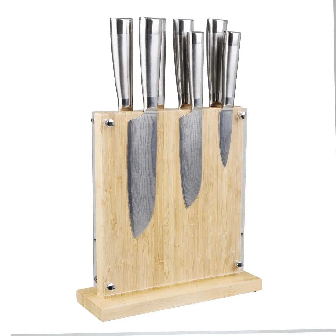 Vogue Wooden Magnetic Knife Block 8 Slots - Image 5