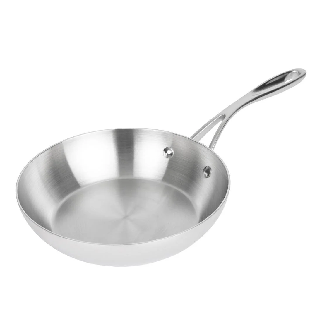 Vogue Stainless Steel and Aluminium Tri-Wall Frying Pan 20cm