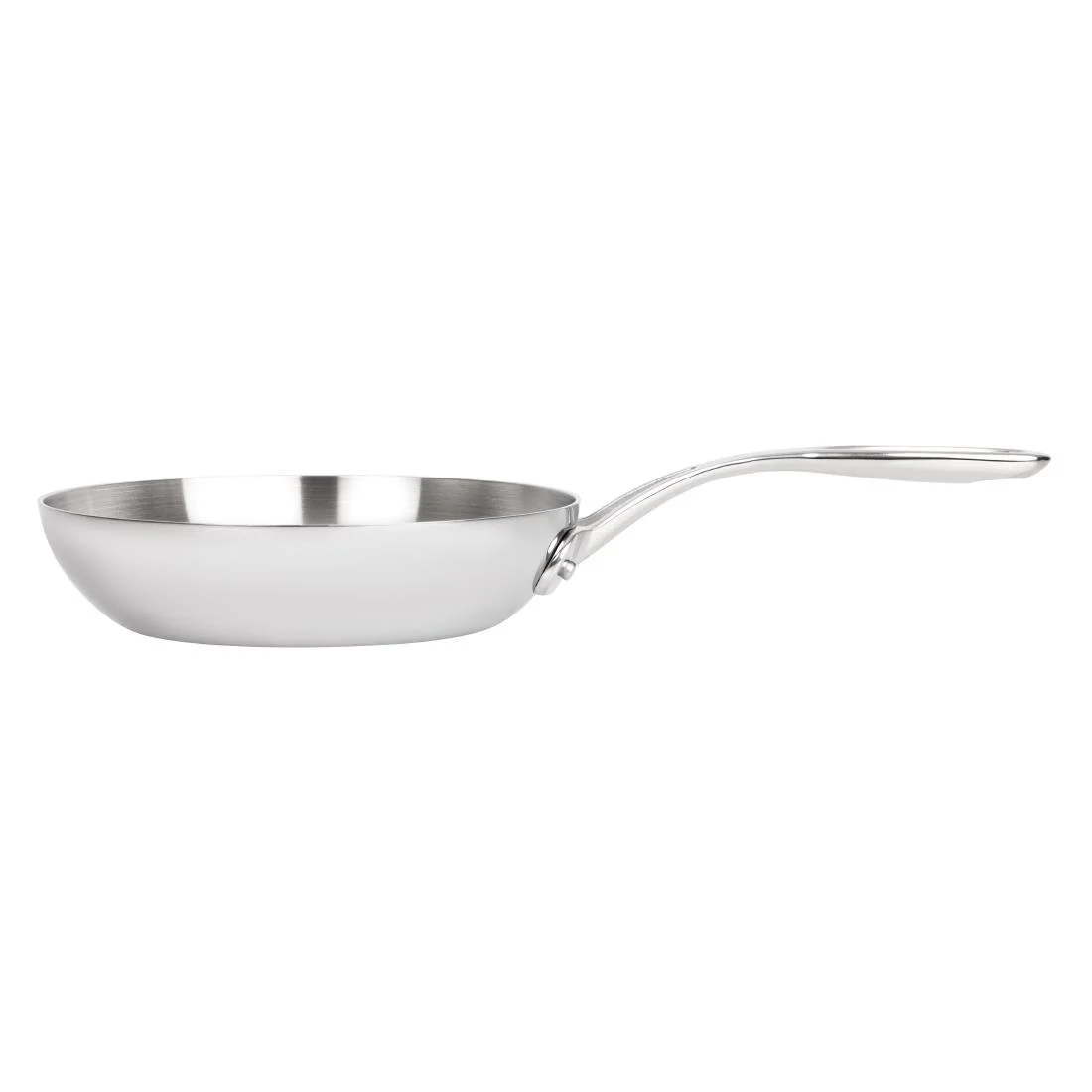 Vogue Stainless Steel and Aluminium Tri-Wall Frying Pan 20cm - Image 3