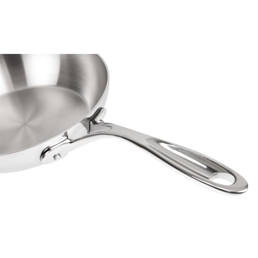 Vogue Stainless Steel and Aluminium Tri-Wall Frying Pan 20cm - Image 5