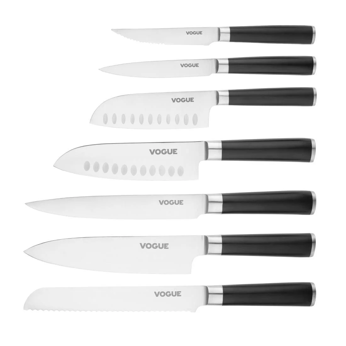Vogue Bistro Santoku Knife Black 14.2cm - Image 2
