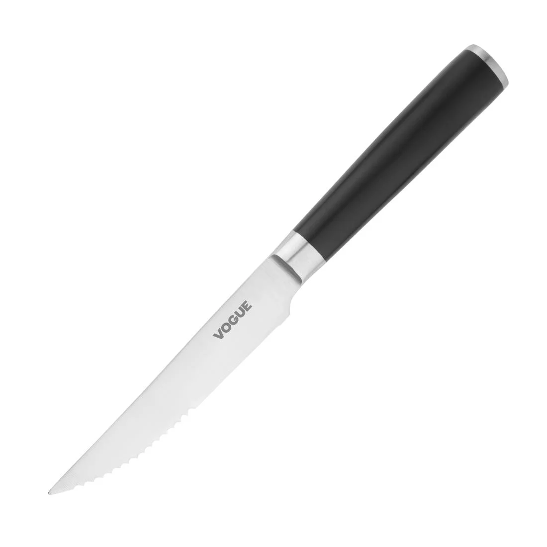 Vogue Bistro Serrated Knife Black 12cm