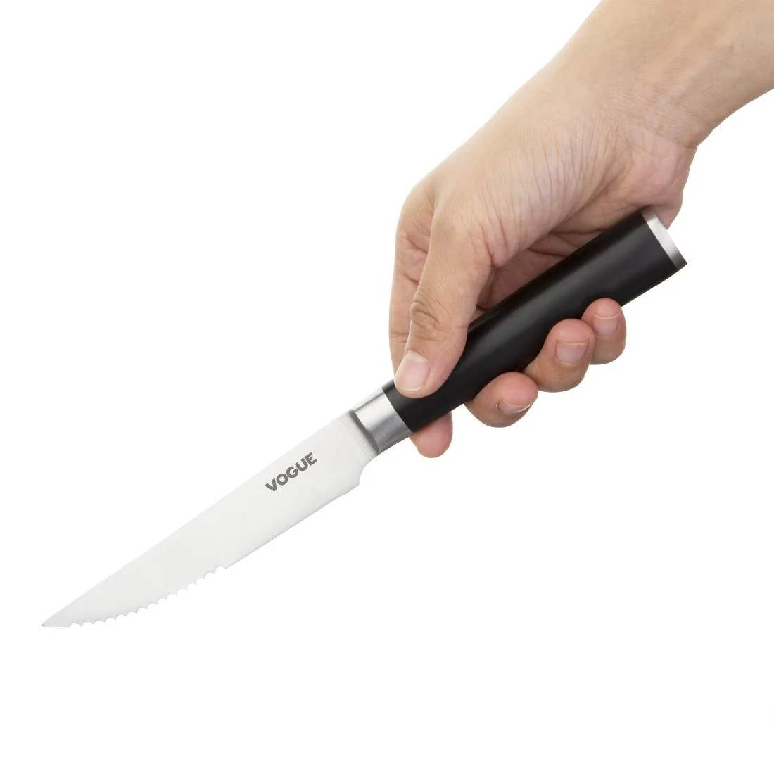 Vogue Bistro Serrated Knife Black 12cm - Image 3