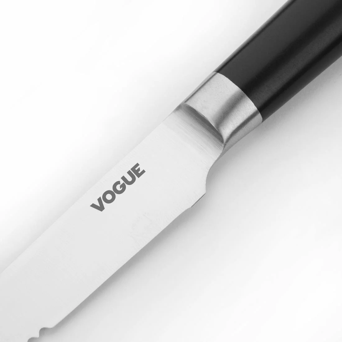 Vogue Bistro Serrated Knife Black 12cm - Image 4