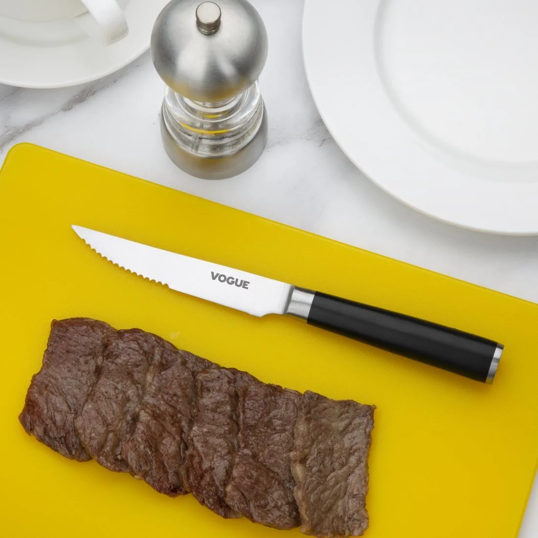 Vogue Bistro Serrated Knife Black 12cm - Image 6
