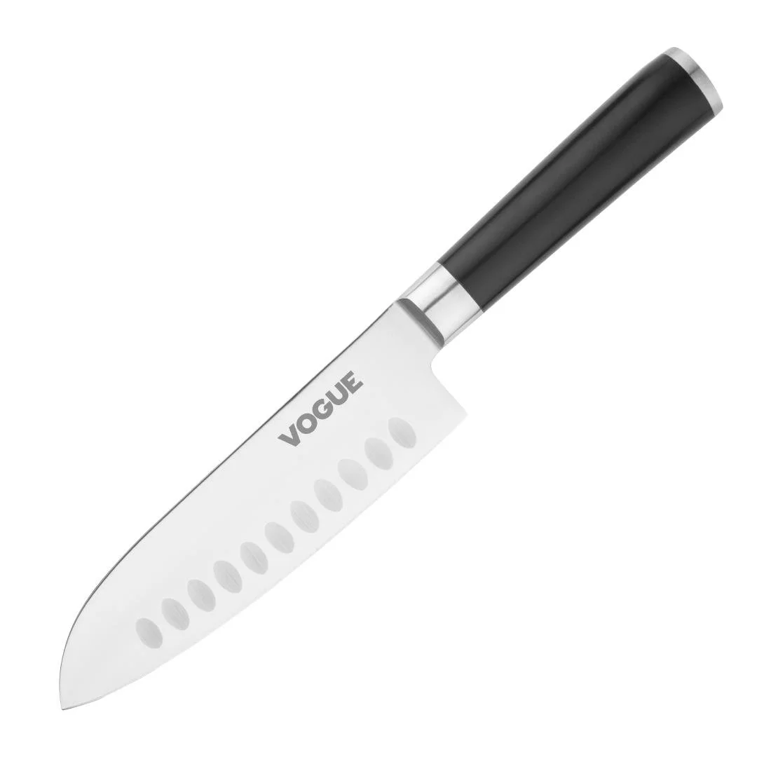 Vogue Bistro Santoku Knife Black 17.9cm