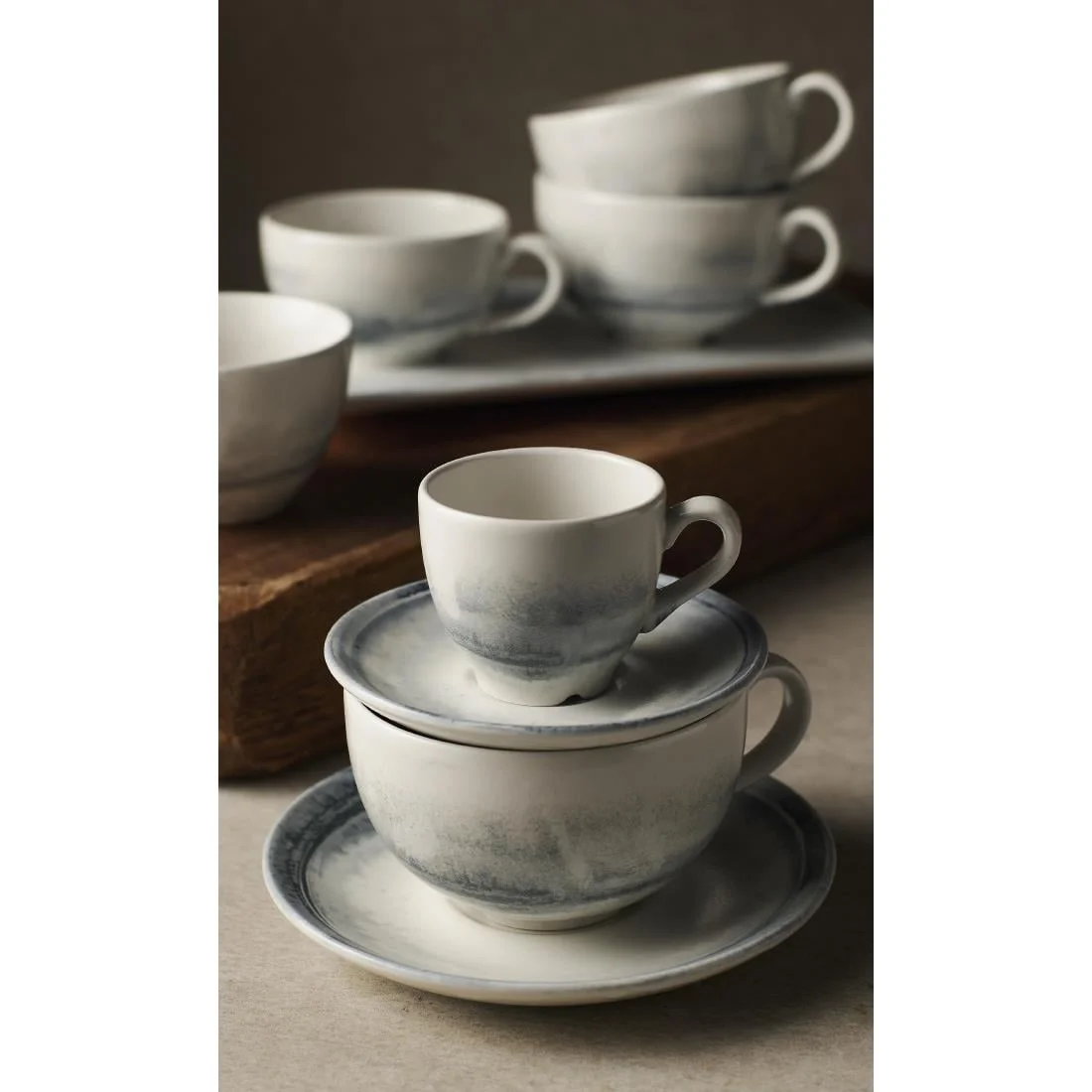 Dudson Makers Finca Limestone Cappuccino Cups 227ml (12 Pack) - Image 3