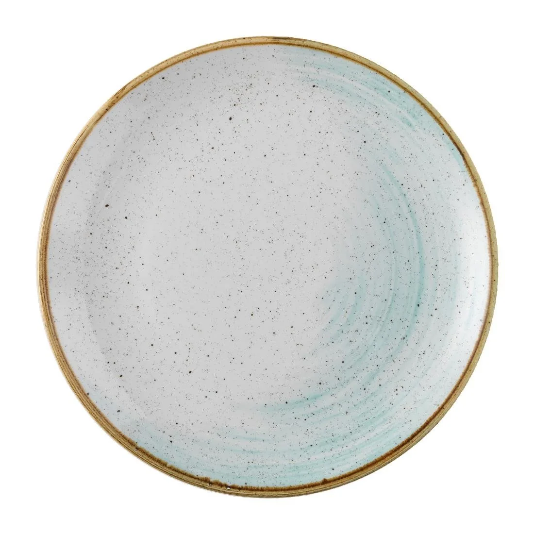 Churchill Stonecast Accents Evolve Coupe Plates Duck Egg 260mm (12 Pack)