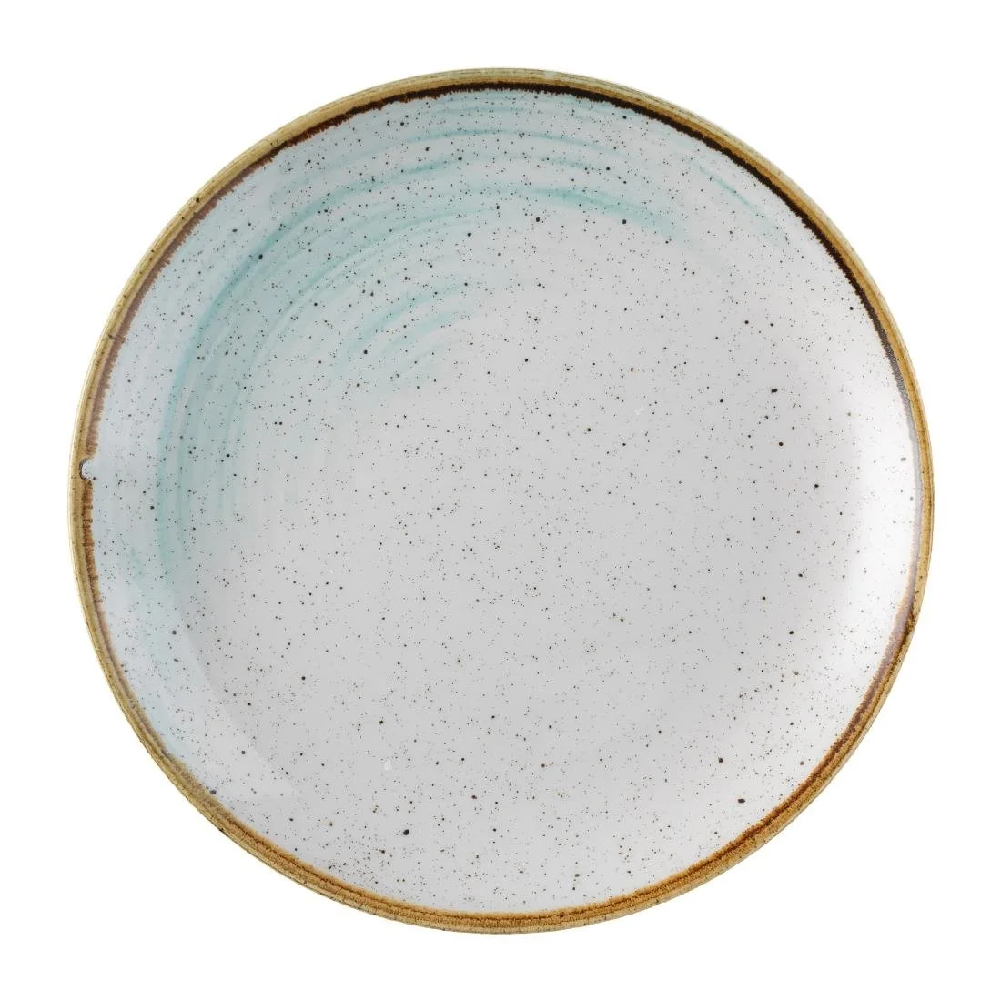 Churchill Stonecast Accents Evolve Coupe Plate Duck egg 219mm (12 Pack) - Image 1