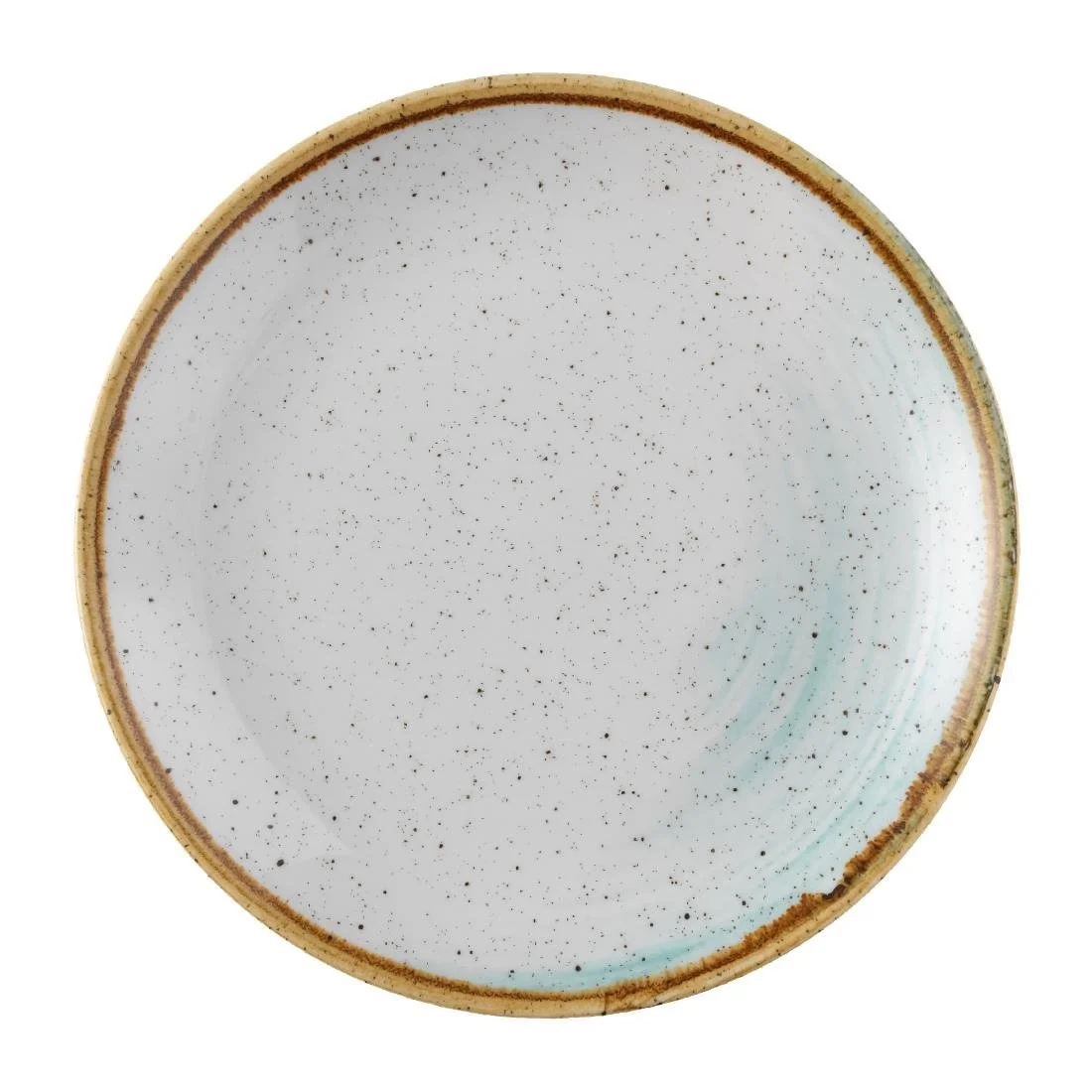 Churchill Stonecast Accents Evolve Coupe Plate Duck egg 165mm (12 Pack) - Image 1