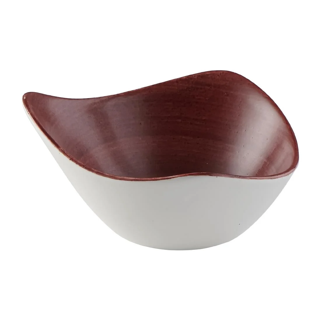 Churchill Stonecast Patina Triangular Bowls Red Rust 152mm (12 Pack) - Image 3