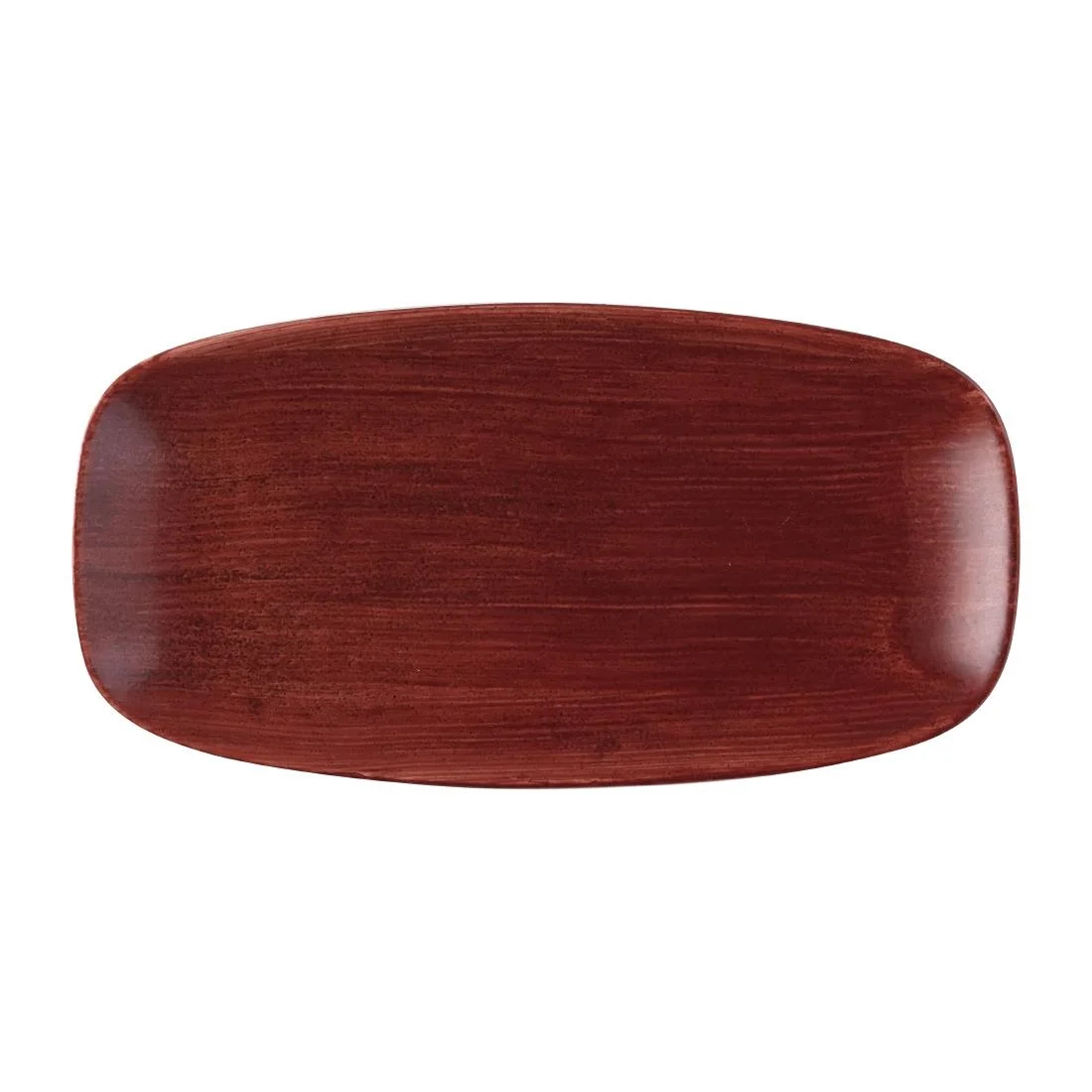 Churchill Stonecast Patina Chefs Oblong Plate Red Rust 287x152mm (12 Pack)