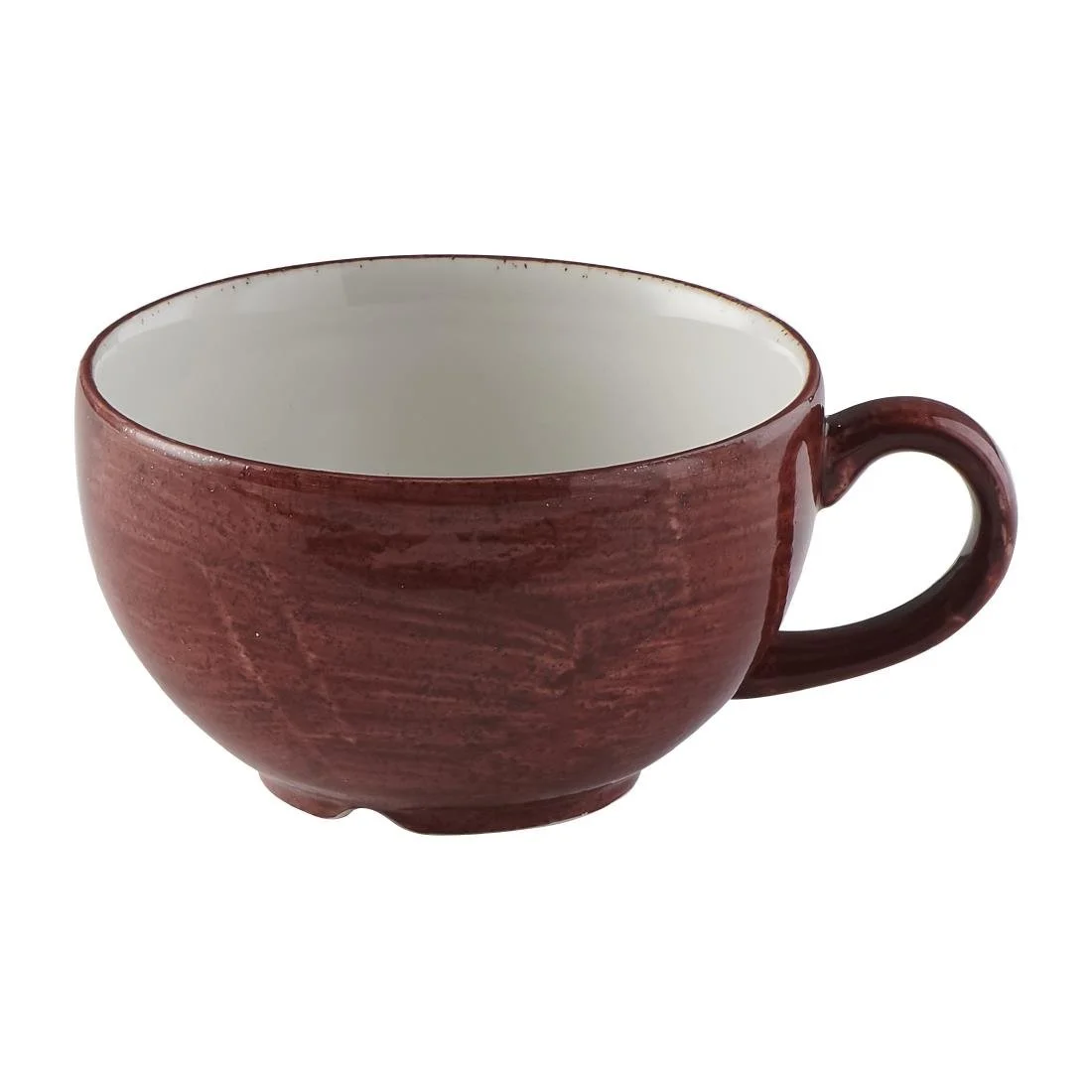 Churchill Stonecast Patina Cappuccino Cup Red Rust 227ml (12 Pack) - Image 1