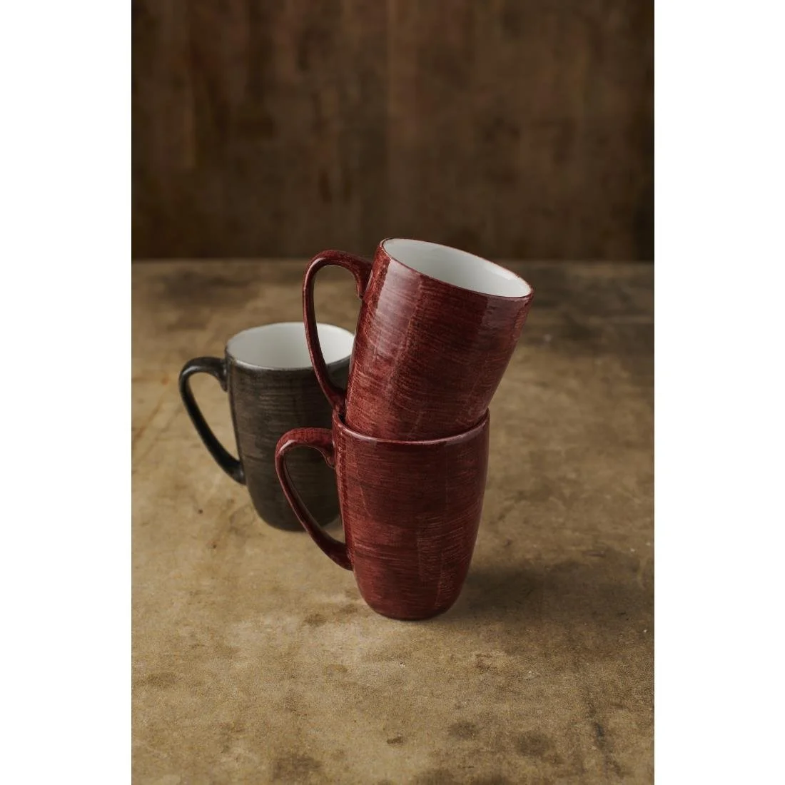 Churchill Stonecast Patina Profile Mug Red Rust 340ml (12 Pack) - Image 2