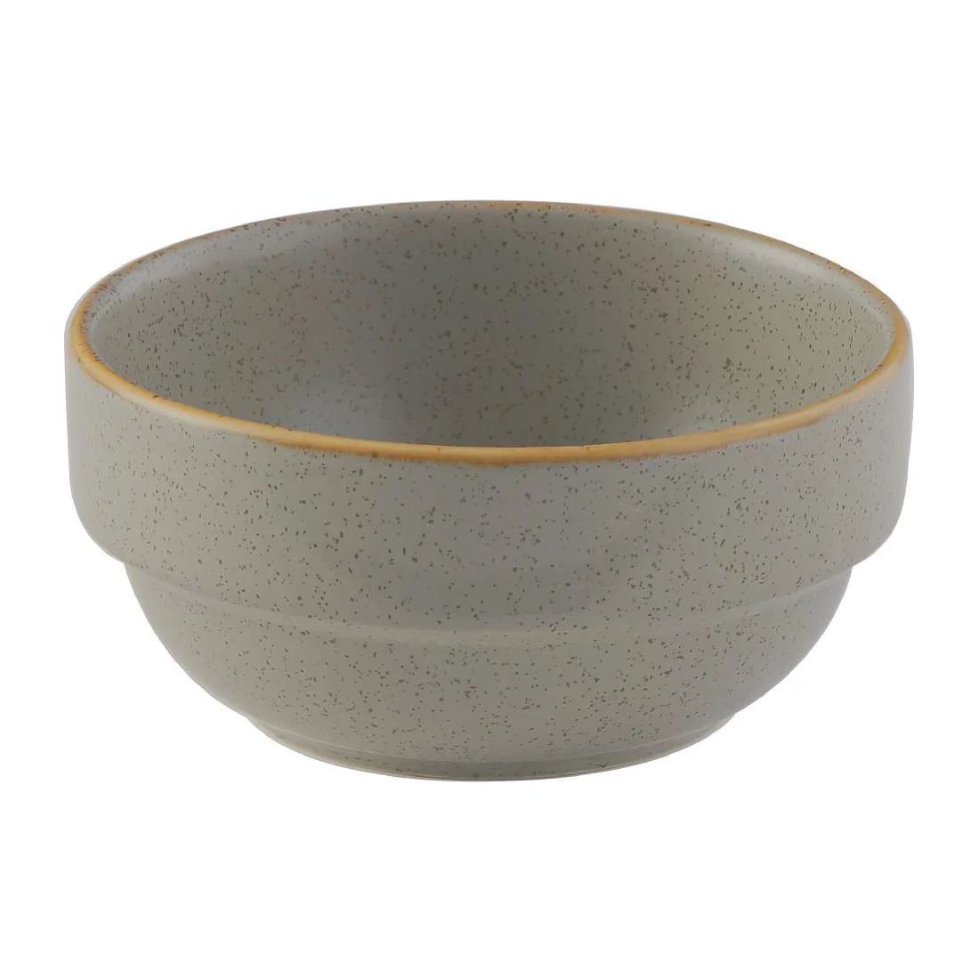 Churchill Stonecast Profile Stacking Bowl Grey 358ml (6 Pack)
