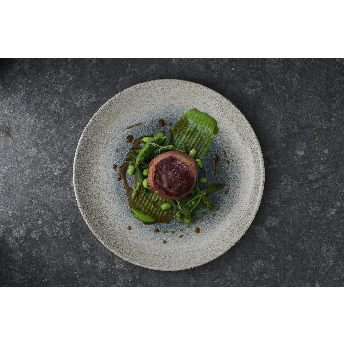 Churchill Raku Duo Agate Evolve Coupe Plates Topaz 260mm (12 Pack) - Image 2