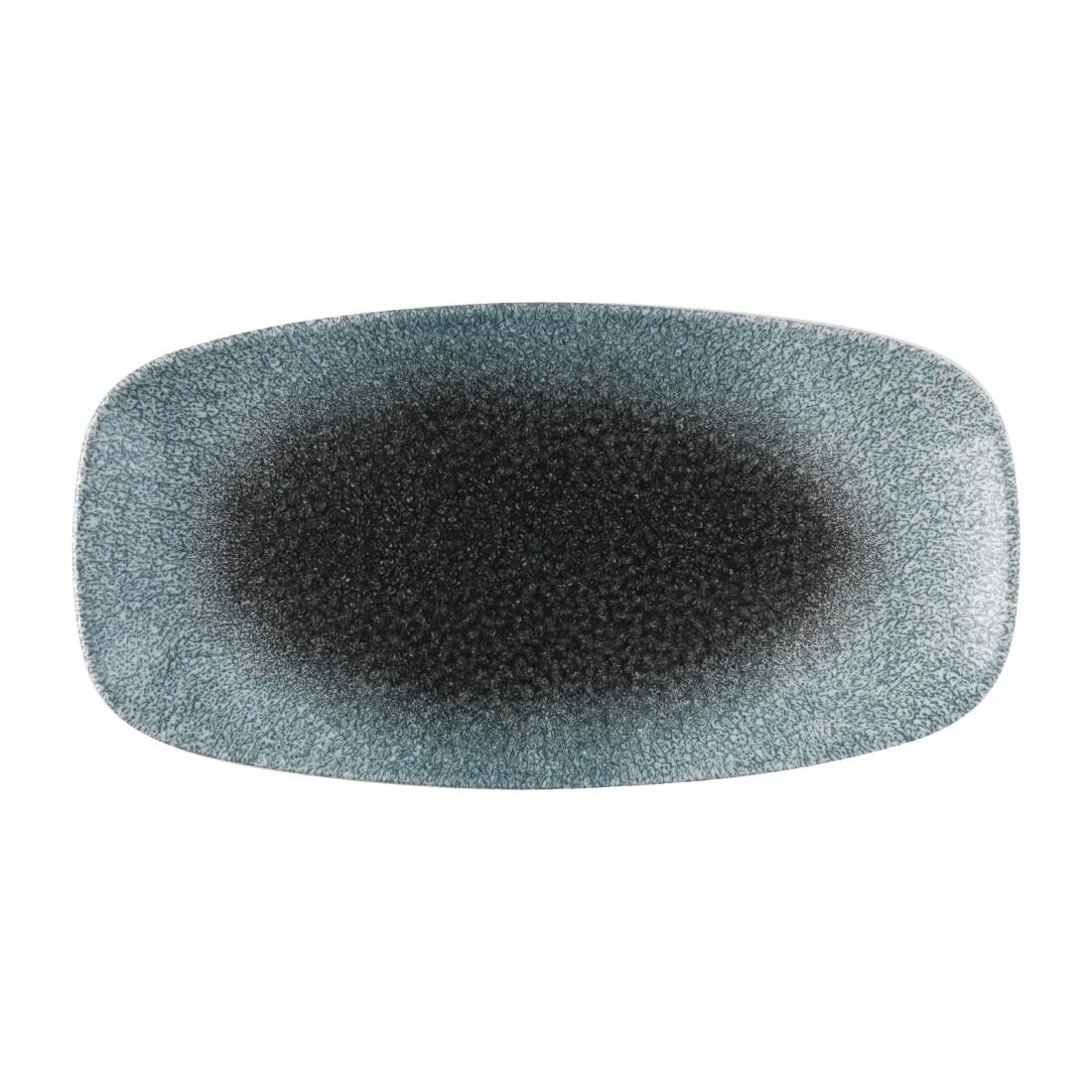 Churchill Raku Duo Chefs Oblong Plates Topaz Quartz 287x152mm (12 Pack)
