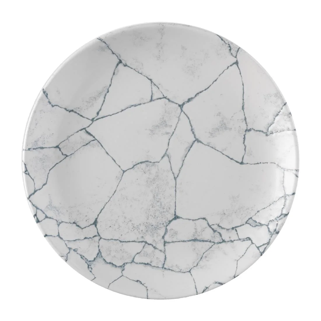 Churchill Studio Prints Kintsugi Pearl Evolve Coupe Plate Grey 219mm (12 Pack)