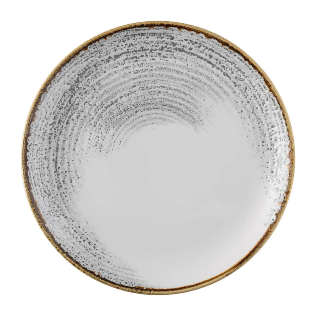 Churchill Studio Prints Homespun Accents Evolve Coupe Plates Jasper Grey 286mm (12 Pack)