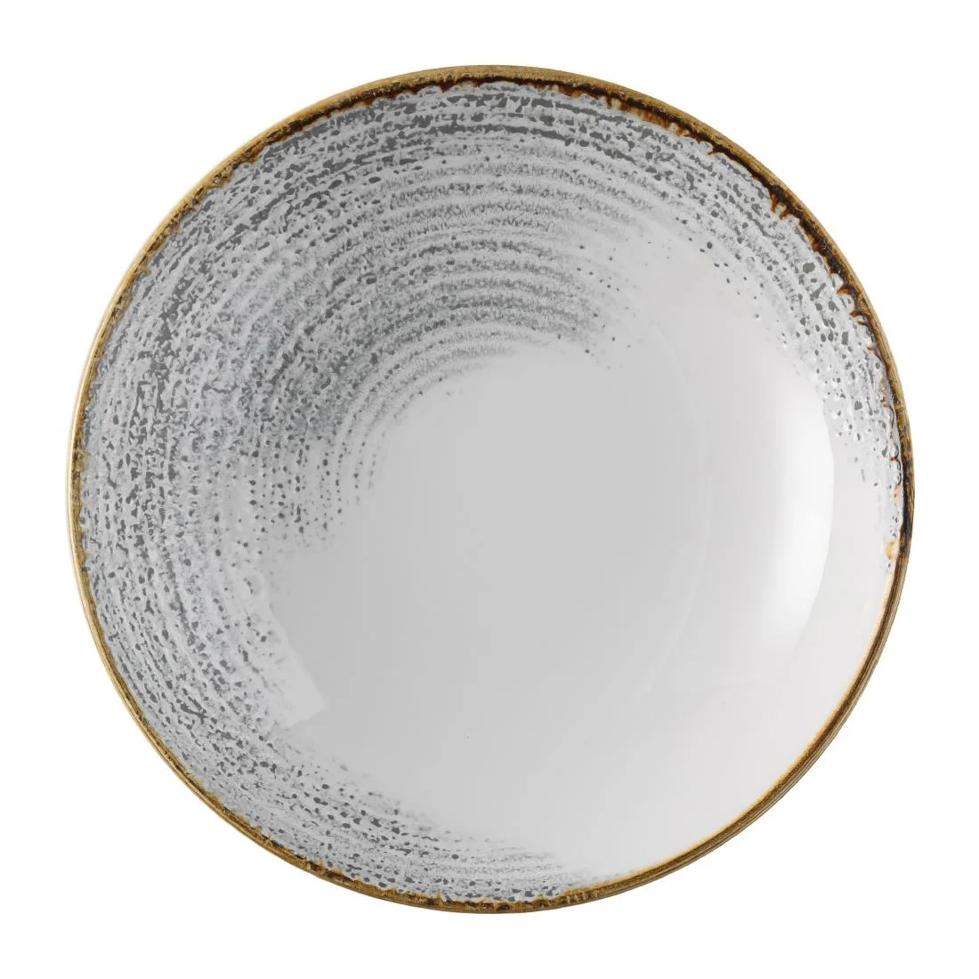 Churchill Studio Prints Homespun Accents Evolve Coupe Bowl Jasper Grey 248mm (12 Pack)