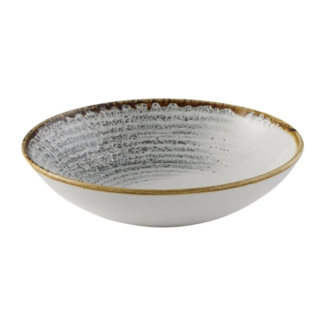 Churchill Studio Prints Homespun Accents Jasper Coupe Bowls Grey 182mm (12 Pack) - Image 5