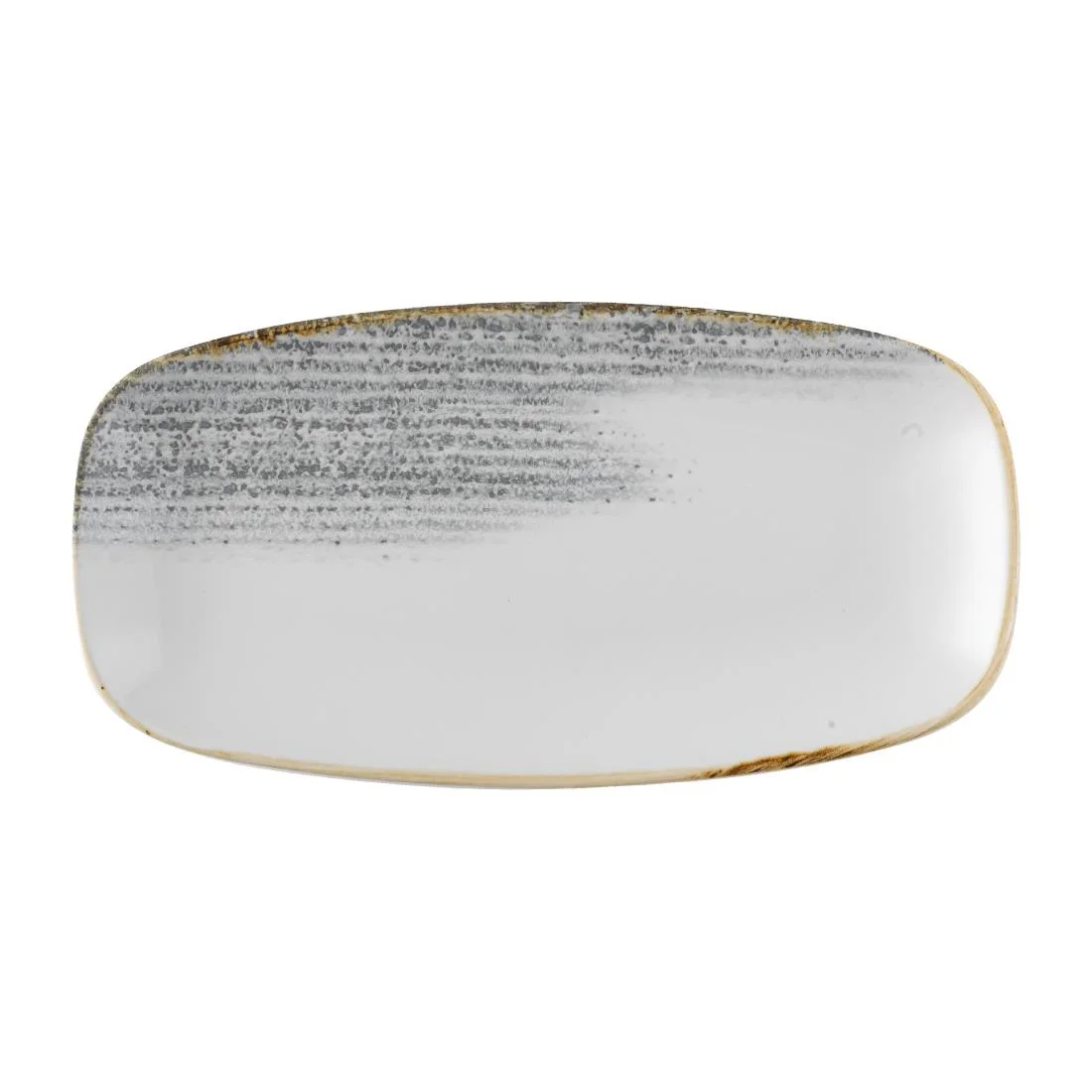 Churchill Studio Prints Homespun Accents Jasper Chefs Oblong Plates Grey 287x152mm (12 Pack)