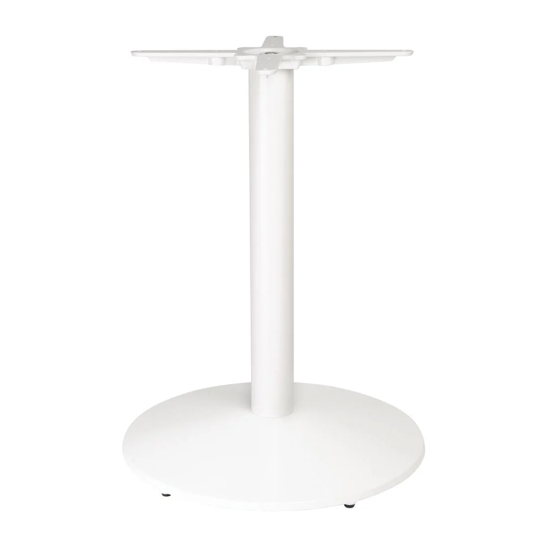 Bolero Cast Iron Round Table Base White - Image 2