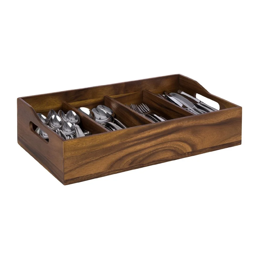 APS Acacia Cutlery Tray 510 x 280mm - Image 2
